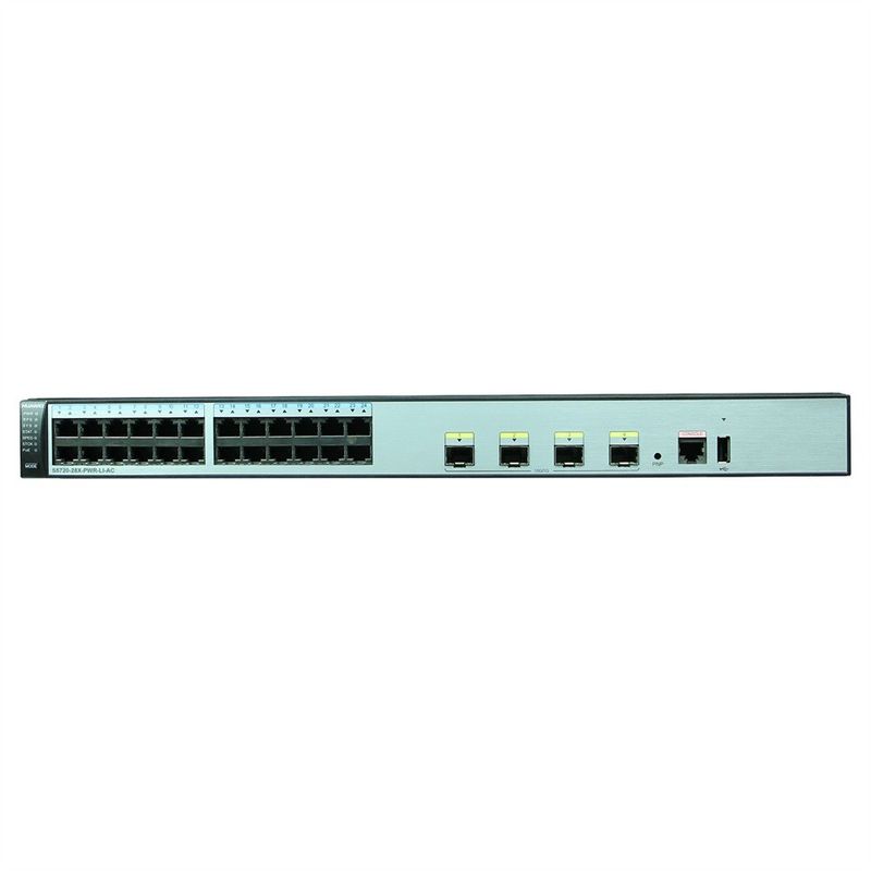 S5720-28X-Pwr-Li-AC 24-Port Gigabit Switch with 10/100/1000Mbps Rate and 56 Gb/s Capacity
