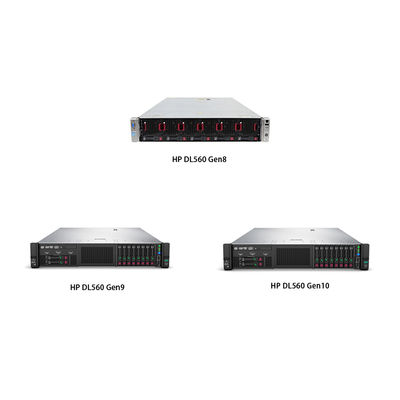 HPE 프로라이언트 DL560 Gen8 Gen9 Gen10 2U 네 개의 인텔 Xeon PC 컴퓨터 스토리지 랙 서버